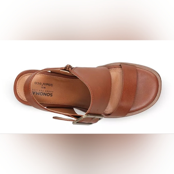 Sonoma Goods For Life® Long Buckle NIB Women's Block Heeled Sandals. Size 9 - Picture 5 of 14
